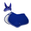 Set sottosella e cuffietta cotone Equestro Royal - Blu