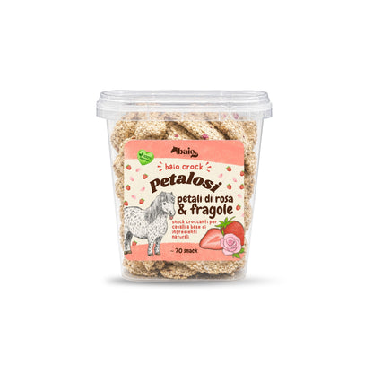Snack Petalosi - fragole e petali di rosa