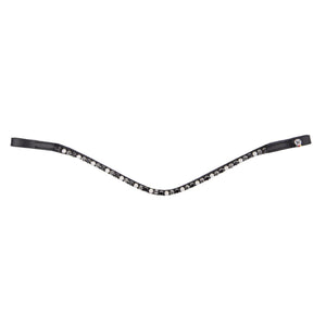 Frontalino con strass, nero/argento/bianco