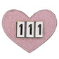 Porta numero Shine cuore