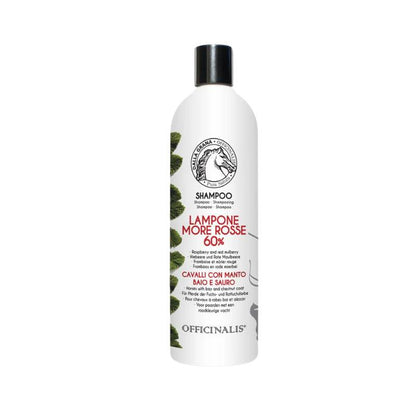 Shampoo per cavalli sauri lampone e more rosse