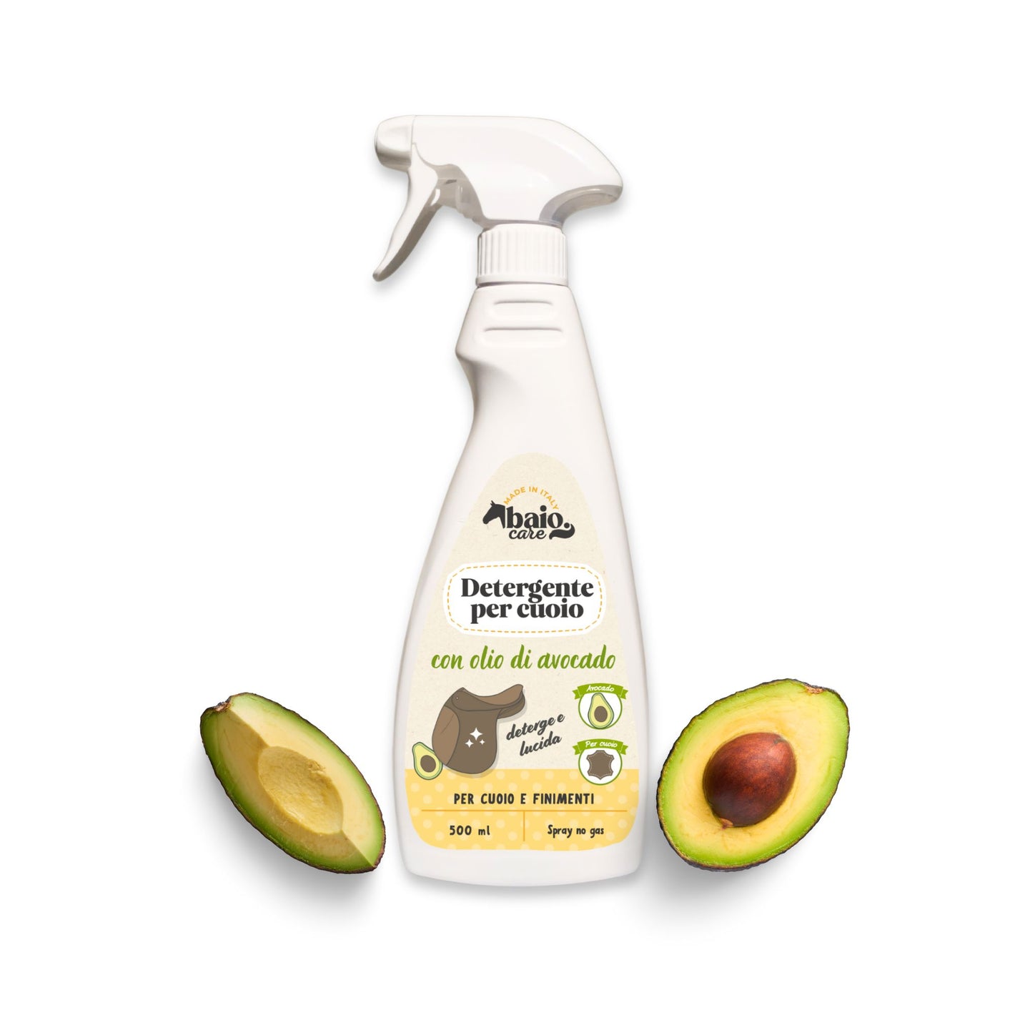 Detergente per il cuoio con olio di avocado