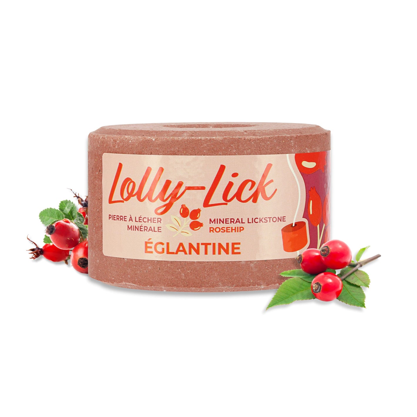 Blocchetto di sale rosa canina