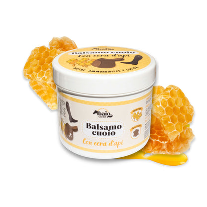 Balsamo per il cuoio con cera d'api