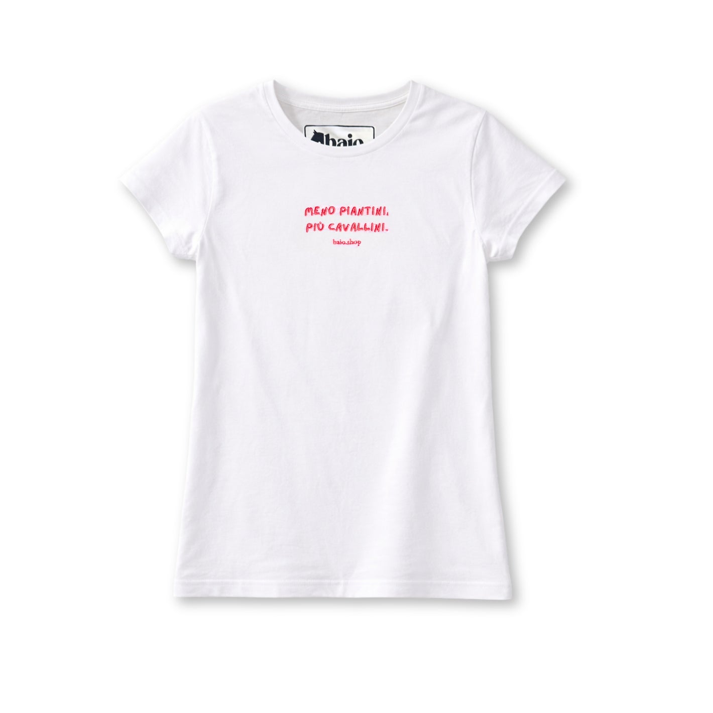 T-shirt "Meno piantini, più cavallini"