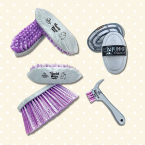 Set spazzole unicorni lilla