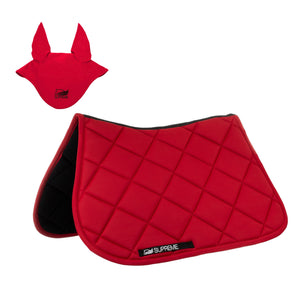 Set sottosella e cuffietta Pleasure, rosso
