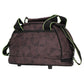 Borsa porta cap - marrone geometrico
