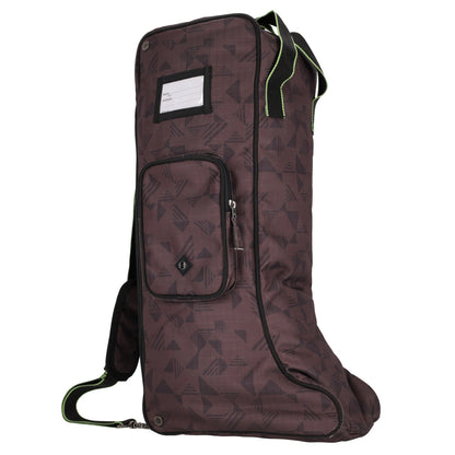 Borsa porta stivali - marrone geometrico