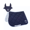 Set sottosella e cuffietta Equestro, navy pony - Blu navy