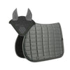 Set sottosella e cuffietta con strass, grigio - Grigio