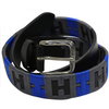 Cintura con ricami "Cover H Design" blu royal - Blu