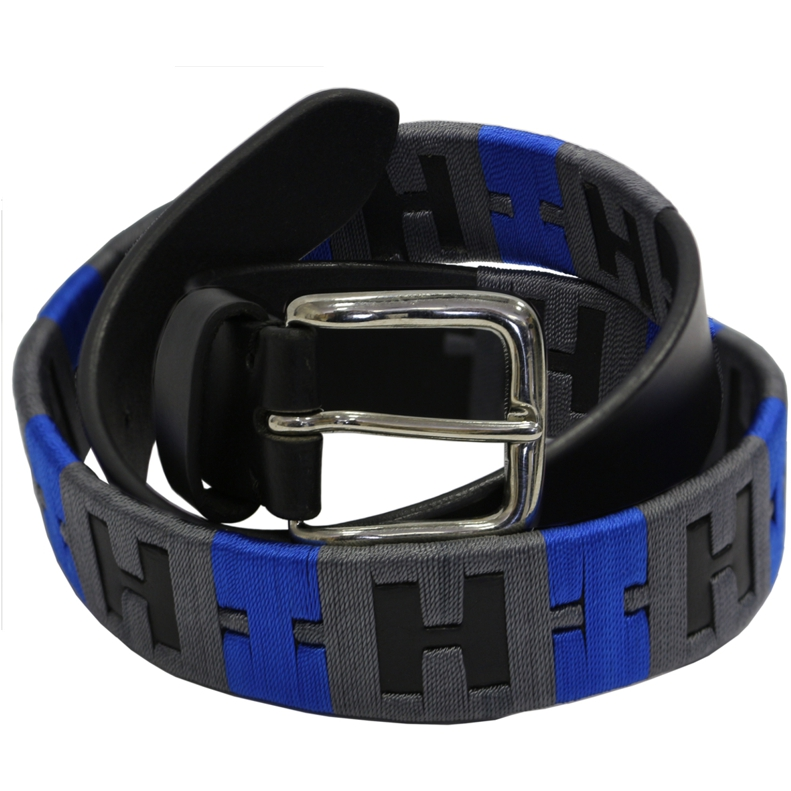 Cintura con ricami "Cover H Design" blu royal