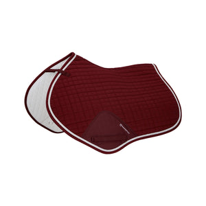 Set sottosella e cuffietta cotone Equestro Bordeaux