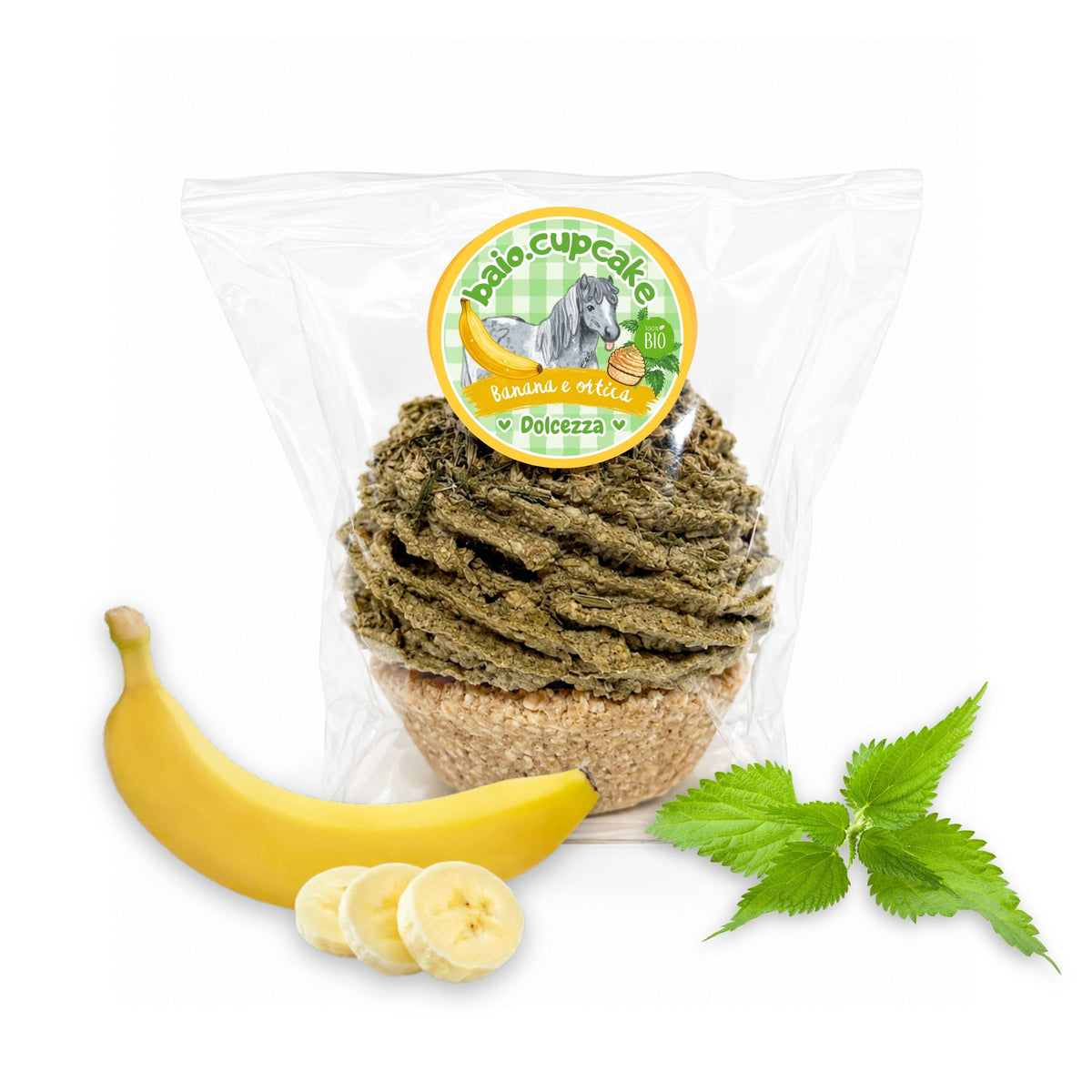 baio.cupcake dolcezza - banana e ortica