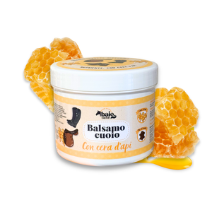 Balsamo per il cuoio con cera d'api