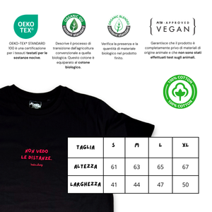 T-shirt "equilibrata solo in sella"