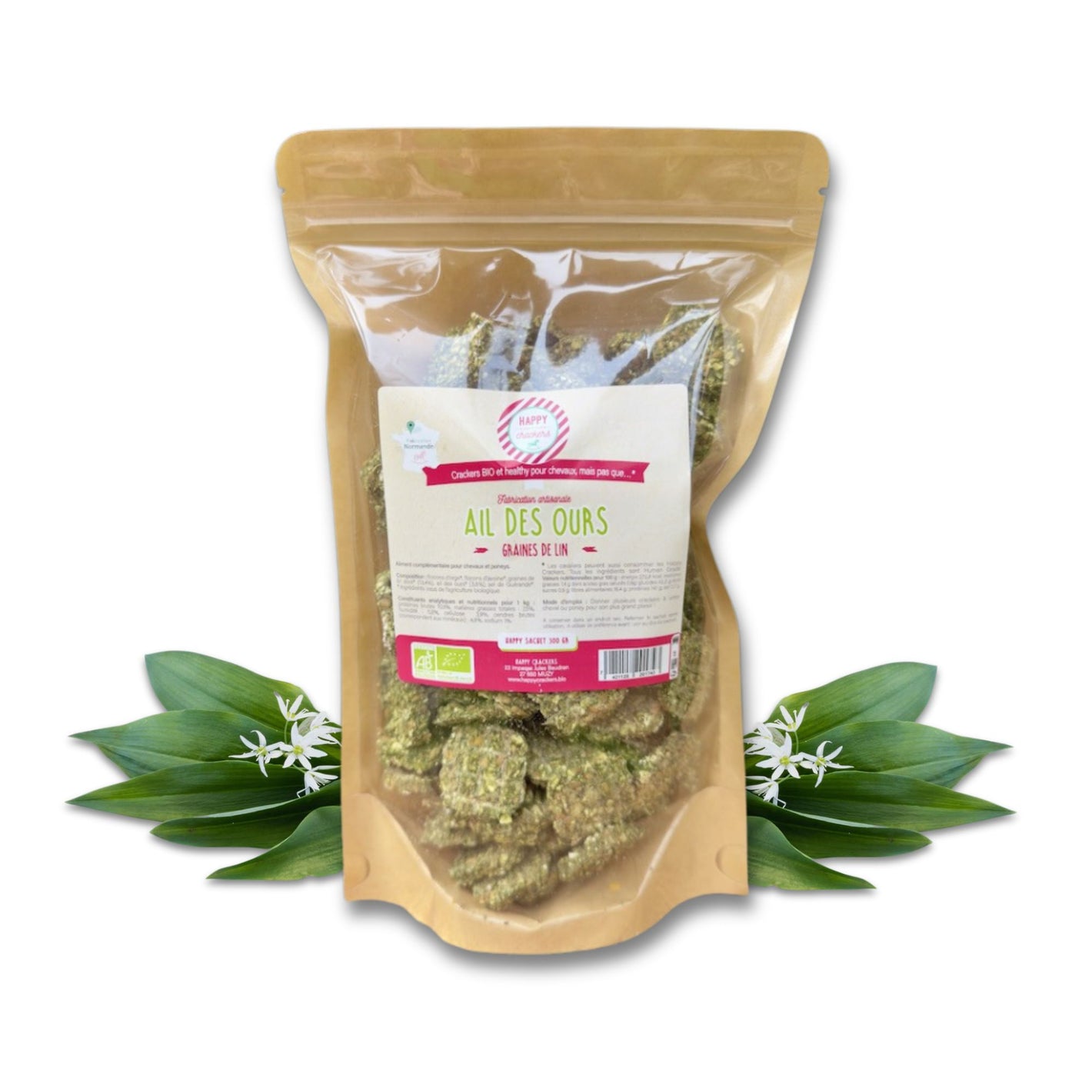 Biscottini aglio orsino e semi di lino