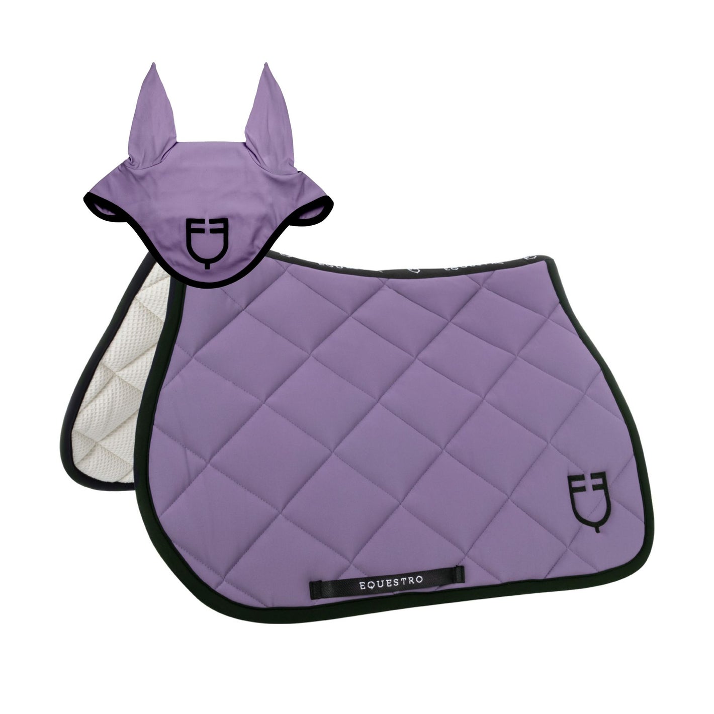 Set sottosella e cuffietta Equestro, viola