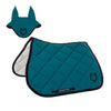 Set sottosella e cuffietta Equestro, blu petrolio - Petrolio